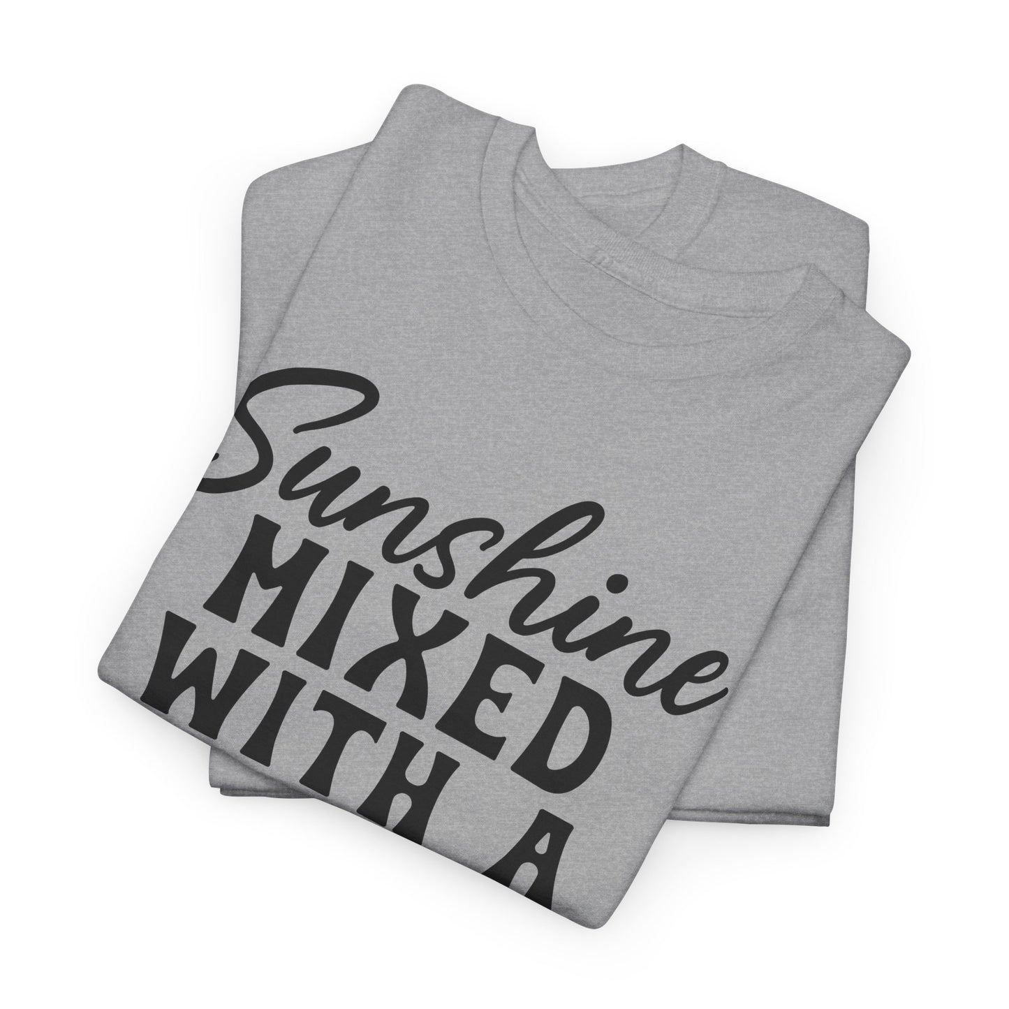 Sunshine Mixed WIth A Little Hurricane Heavy Cotton T-shirt
