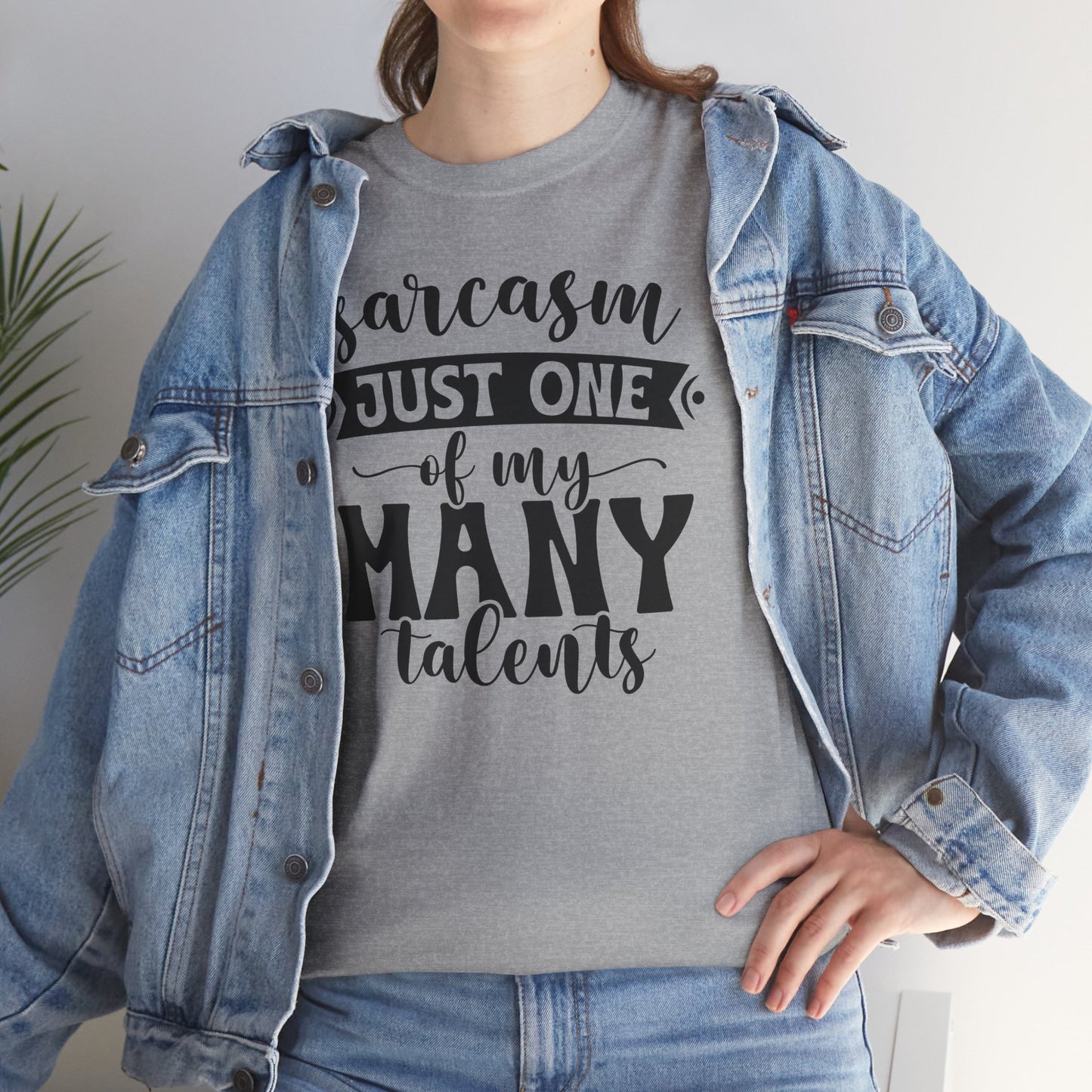 Sarcasm Talent Funny Heavy Cotton T-shirt