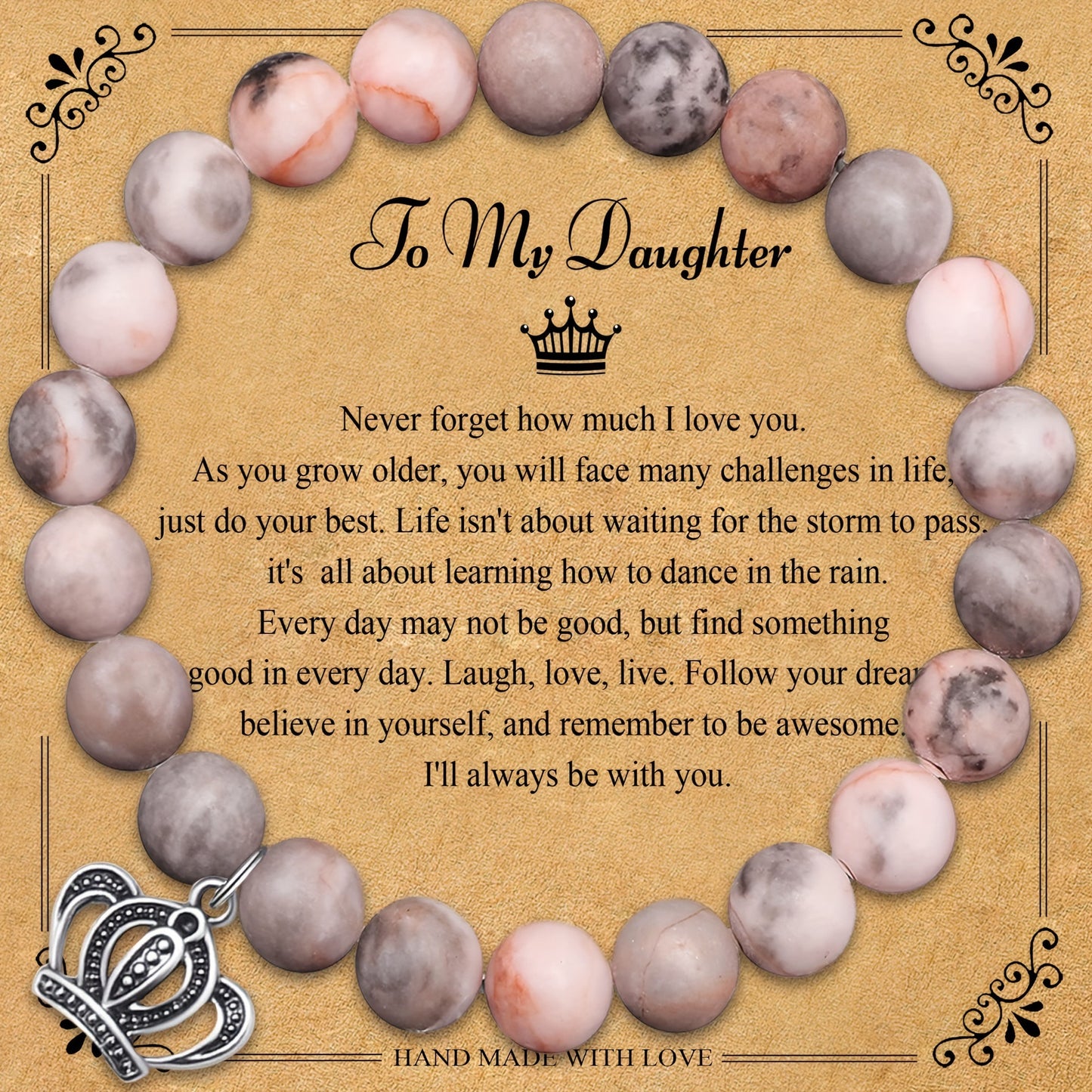 Rock Stone Beaded Bracelets for Women for Daughter Gifts