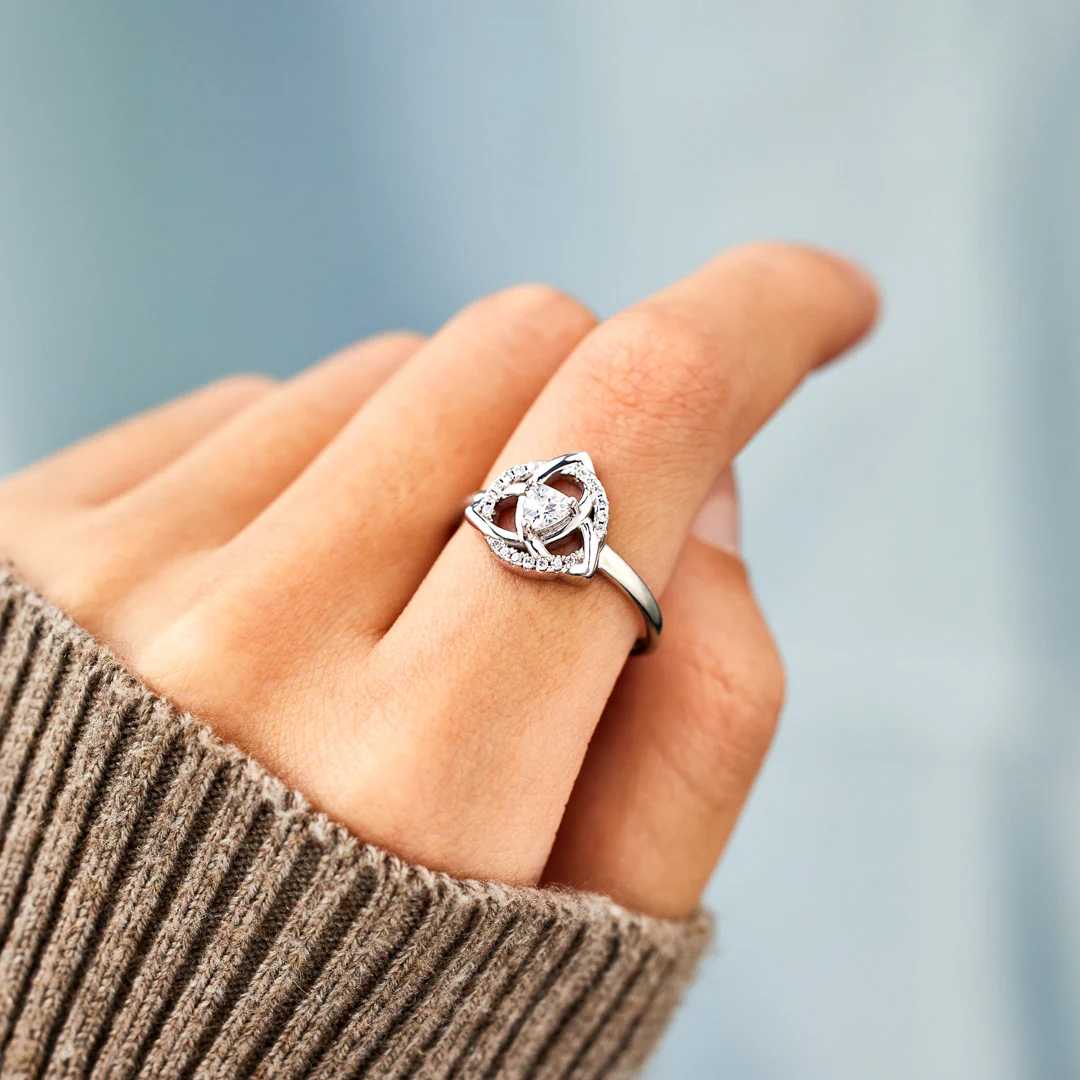 Infinity Triquetra Knot Ring