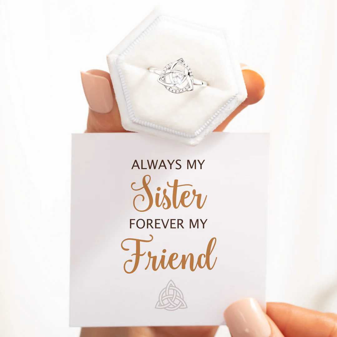 Infinity Triquetra Knot Ring