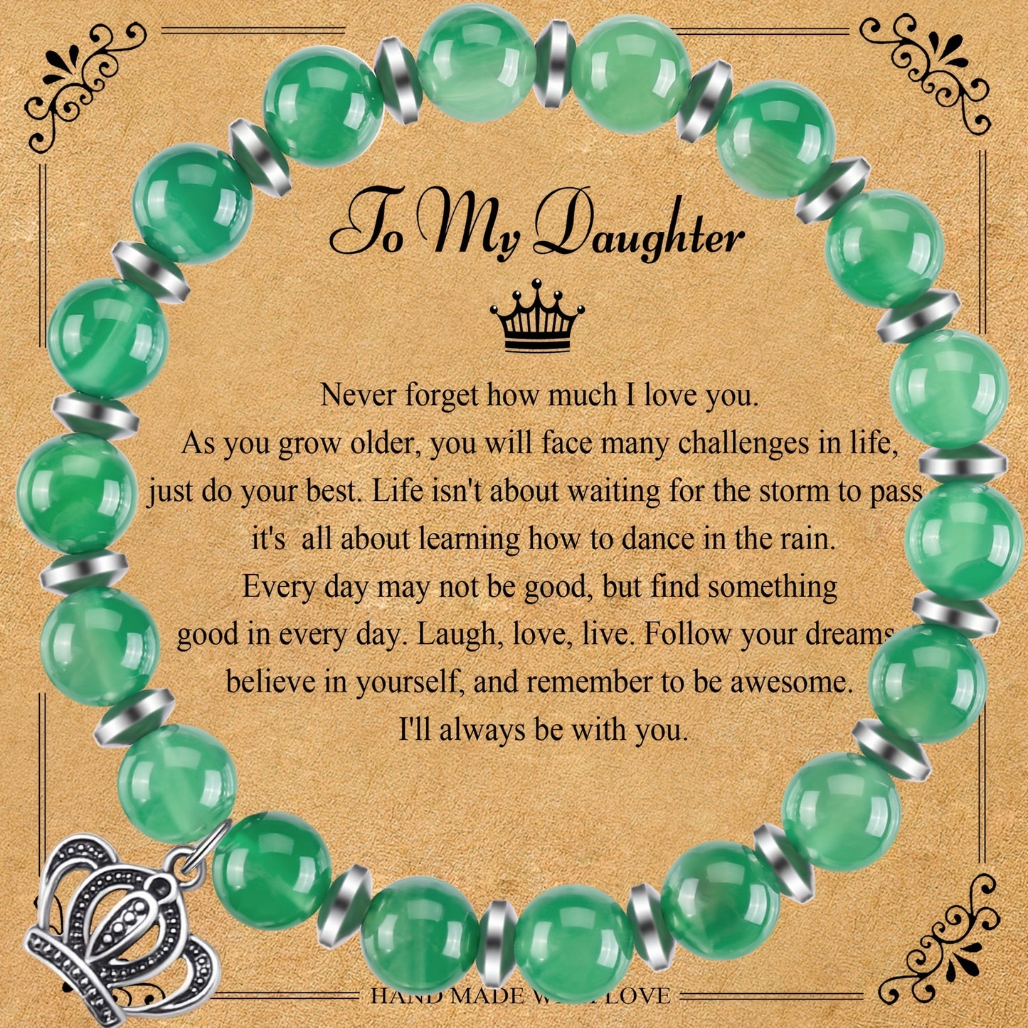 Rock Stone Beaded Bracelets for Women for Daughter Gifts