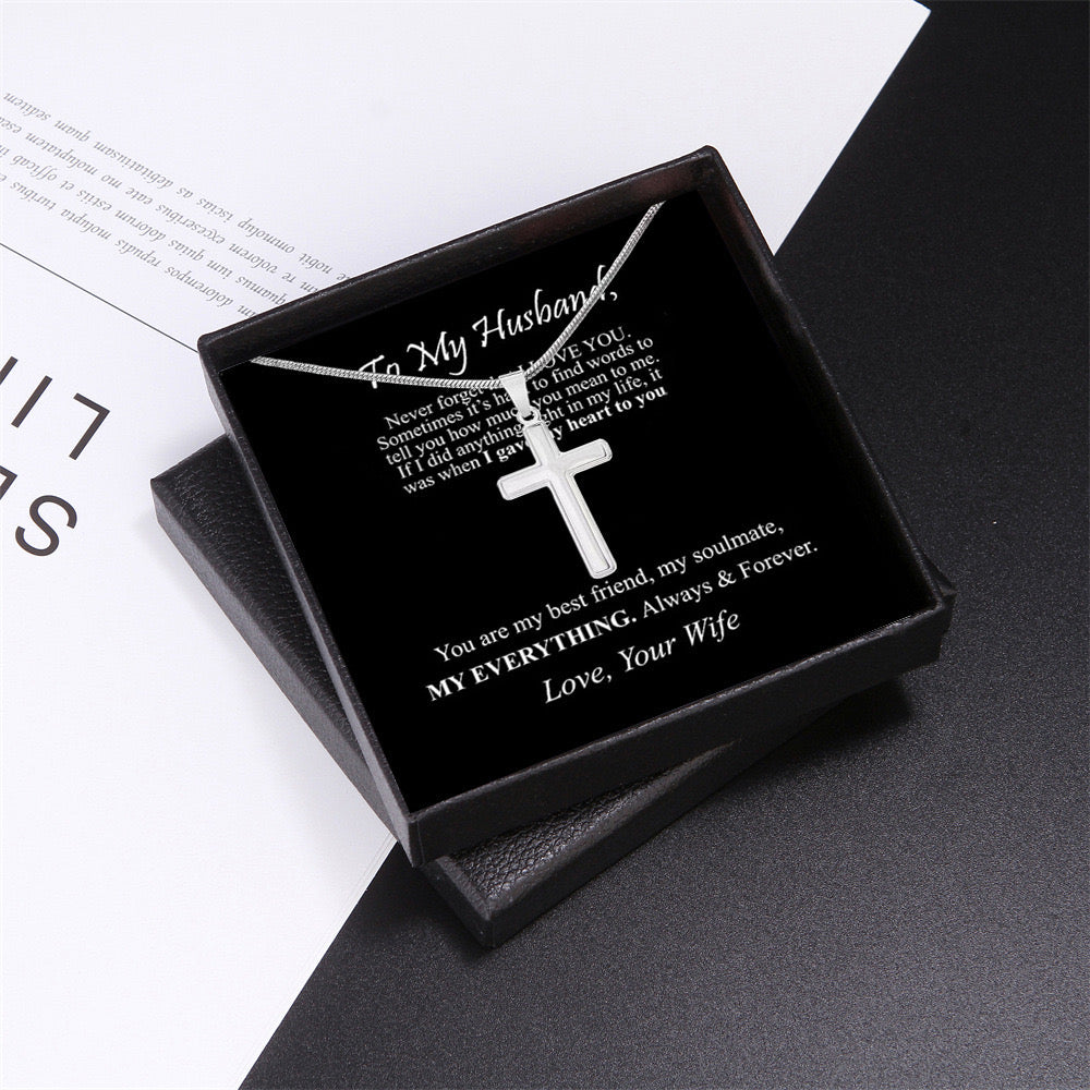 Cross Necklace To My Husband