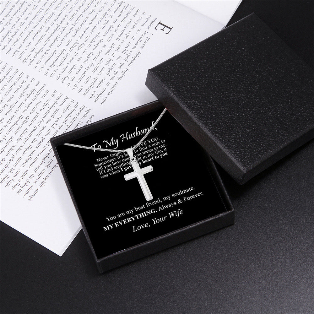 Cross Necklace To My Husband