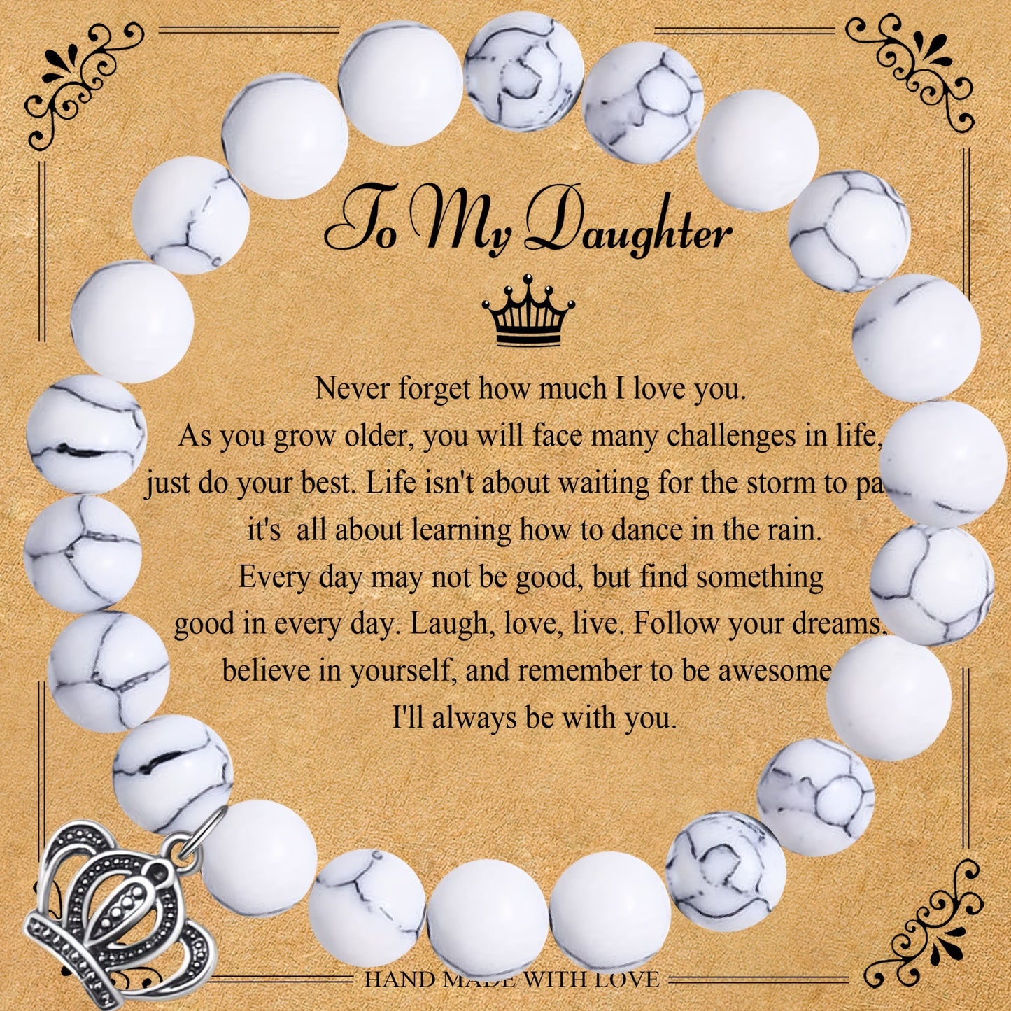 Rock Stone Beaded Bracelets for Women for Daughter Gifts
