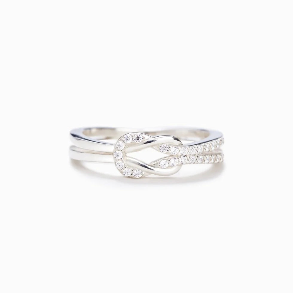 EVERLASTING BOND MATCHING SQUARE KNOT RING