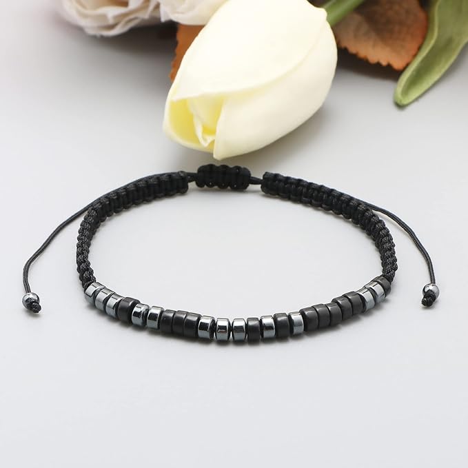To My Grandson, I Love You Morse Code Bracelet