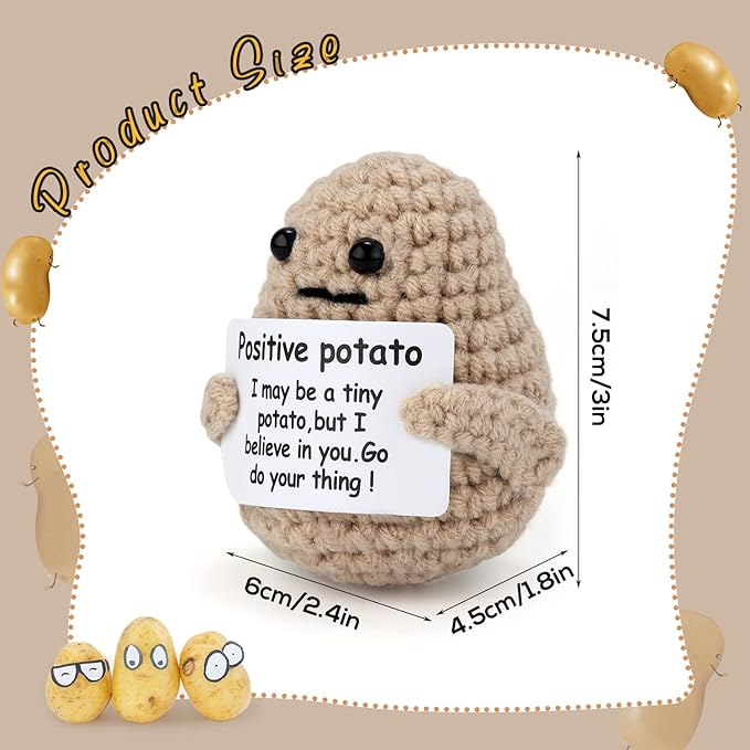 Handmade Positive Potato Crochet Doll