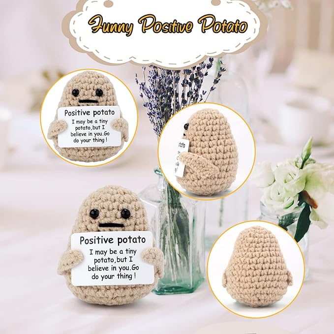 Handmade Positive Potato Crochet Doll