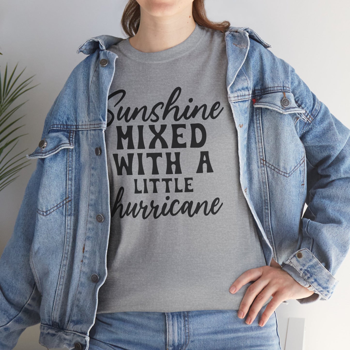 Sunshine Mixed WIth A Little Hurricane Heavy Cotton T-shirt