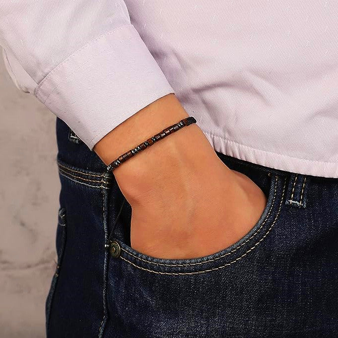 To My Grandson, I Love You Morse Code Bracelet