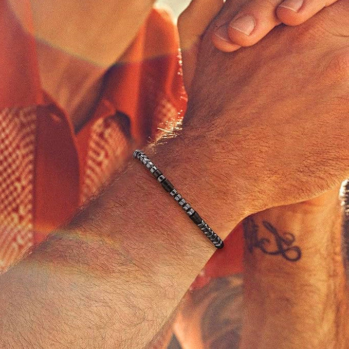 To My Grandson, I Love You Morse Code Bracelet