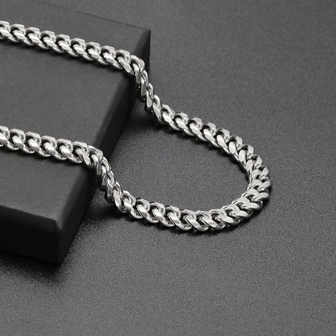 Cuban Link Chain for Men Silver Necklace To My Future Husband