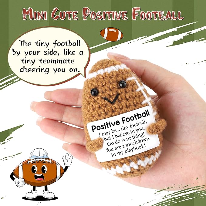 Handmade Football Crochet Doll Gift