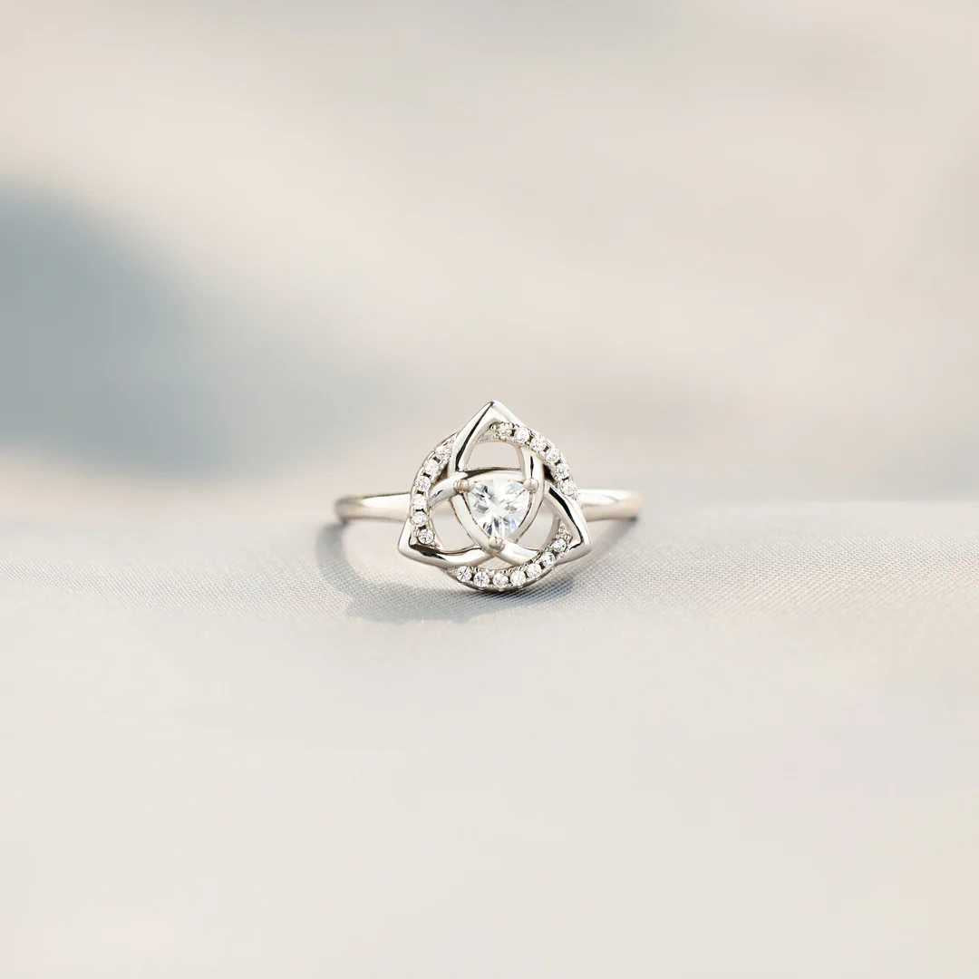 Infinity Triquetra Knot Ring