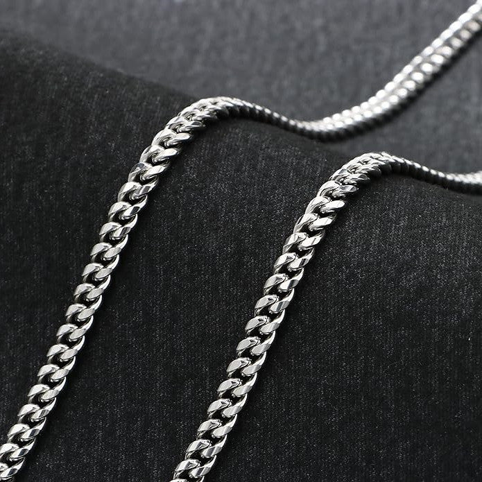 Cuban Link Chain for Men Silver Necklace To My Future Husband