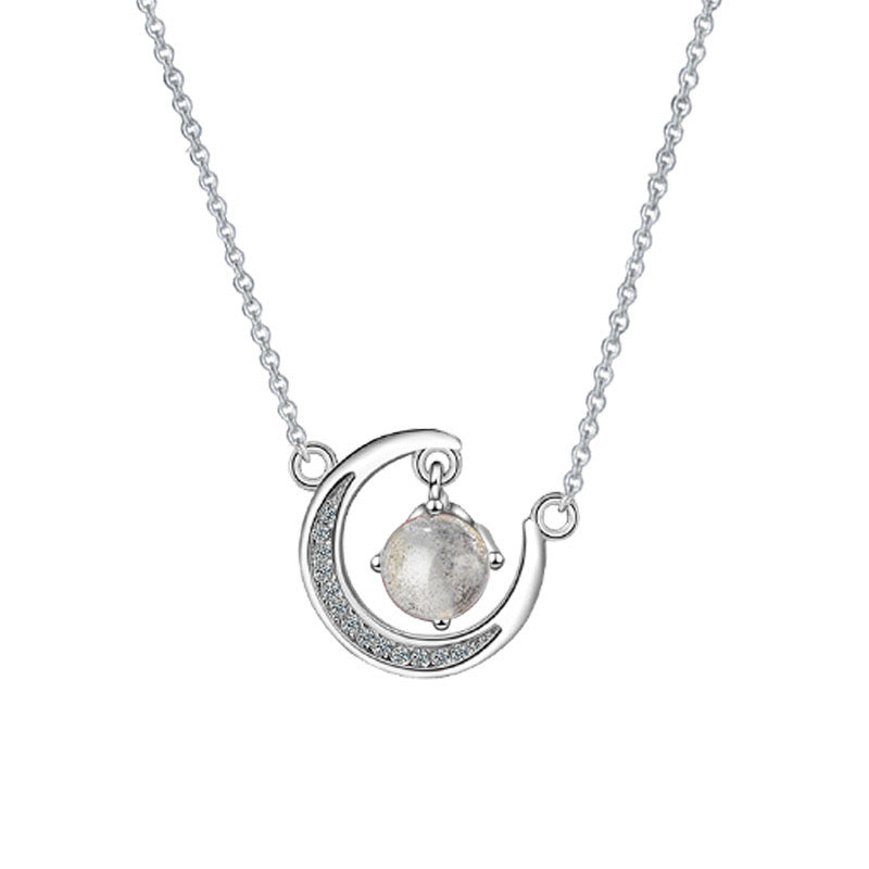 Crystal and Moon Necklace for Women Gifts To My Daughter-in-law