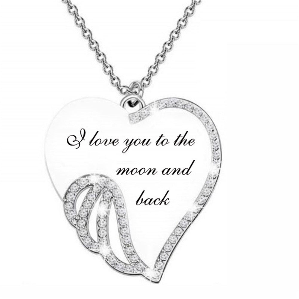 Angel's Wing Necklace for Women Gifts To My Granddaughter