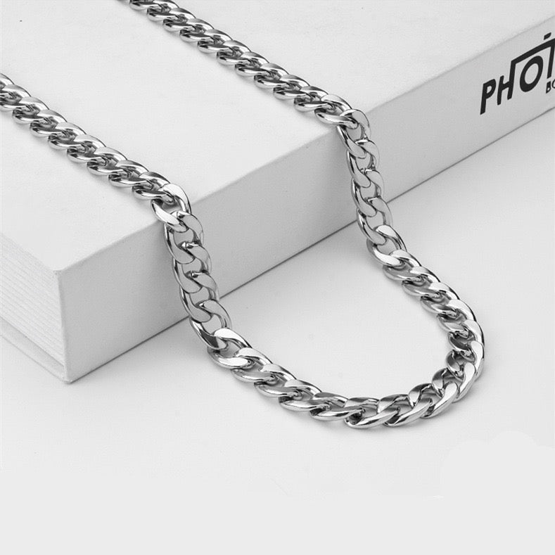 Cuban Link Chain for Men Silver Necklace To My Future Husband