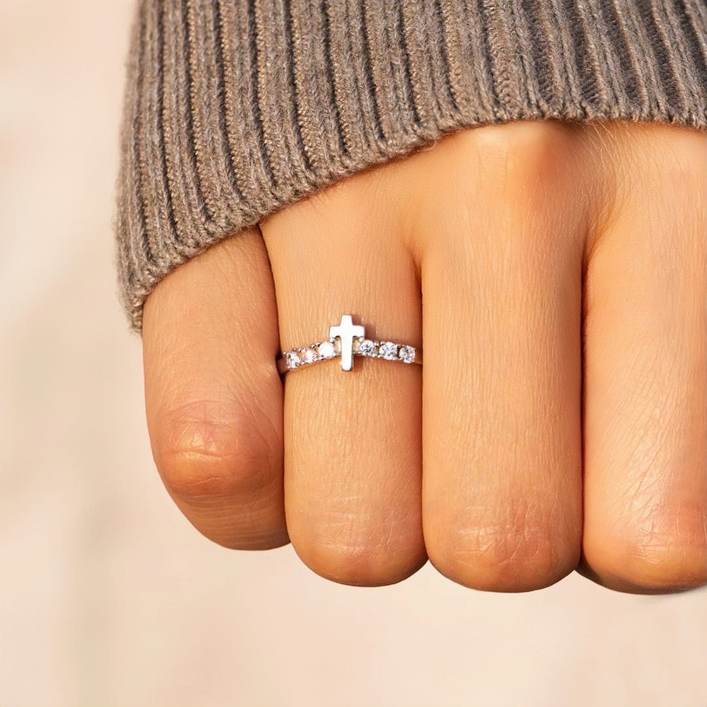 STORMS OF LIFE CROSS ARCH RING