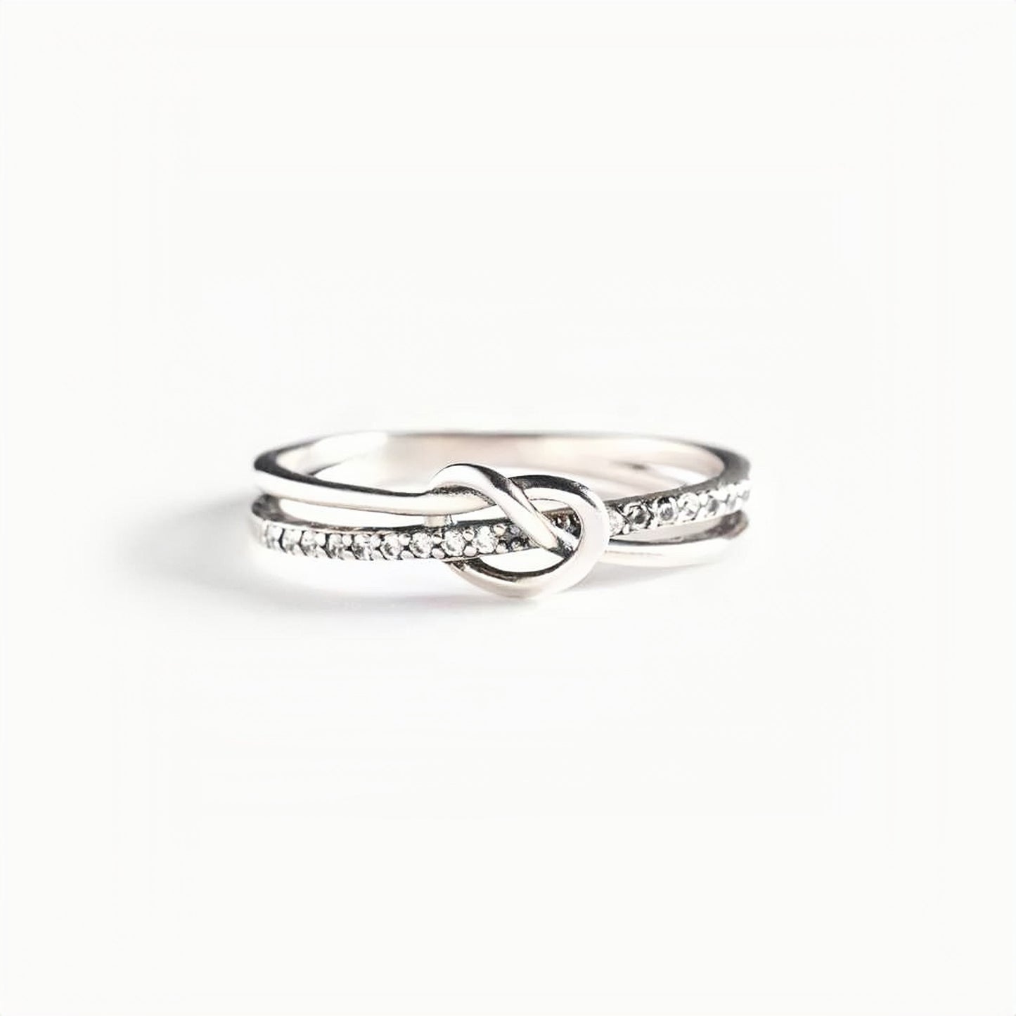 SILVER KNOT RING - MOTHER DAUGHTER BOND