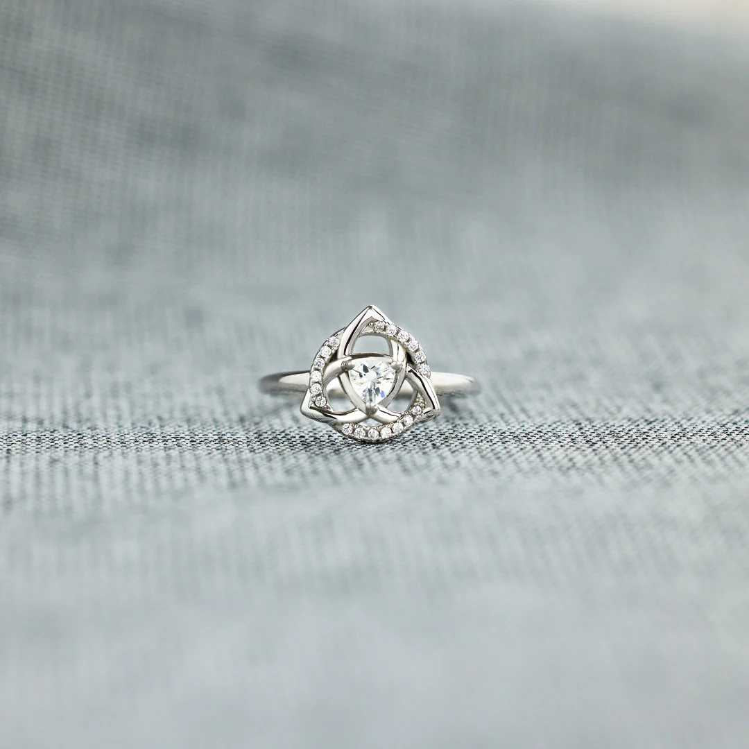Infinity Triquetra Knot Ring