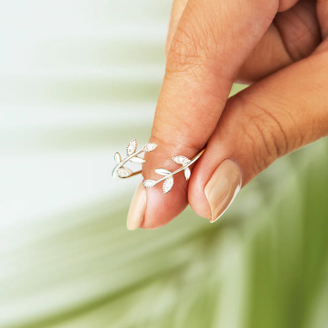 LEAF RING SILVER / GOLD