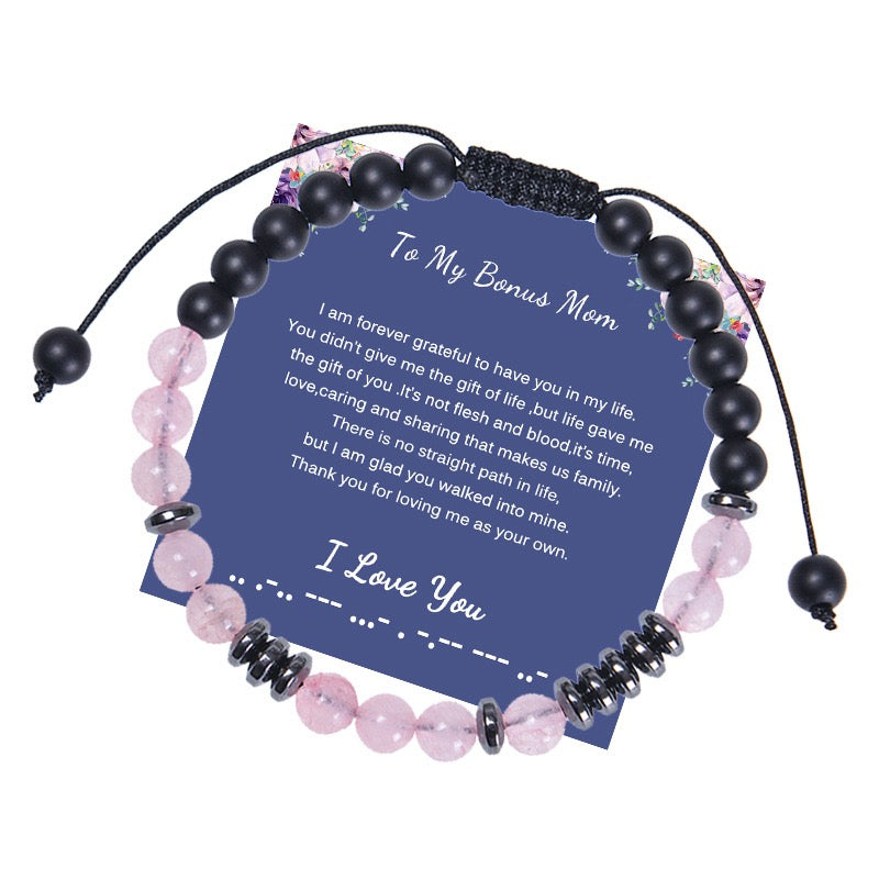 I Love You Morse Code Bracelet,Secret Message Bracelet For Women