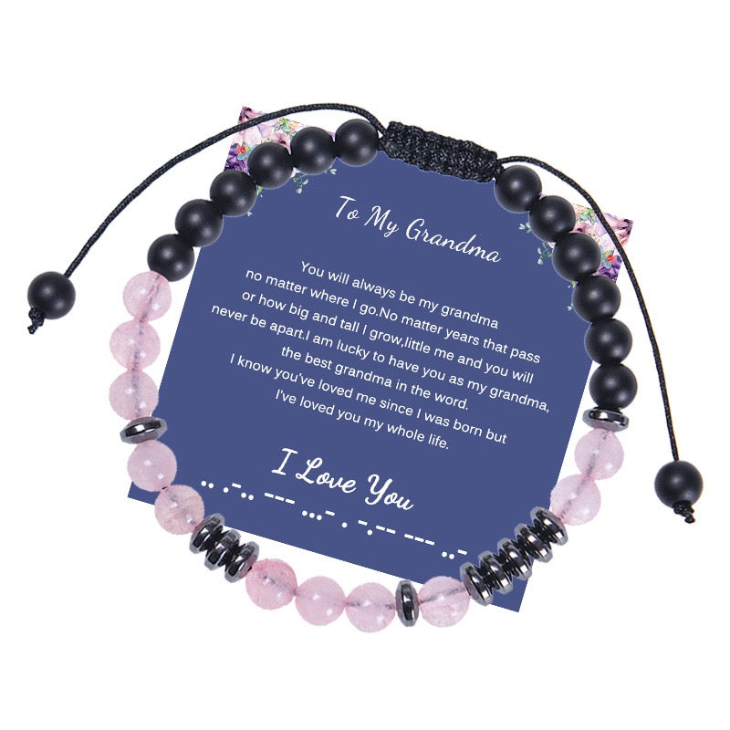 I Love You Morse Code Bracelet,Secret Message Bracelet For Women