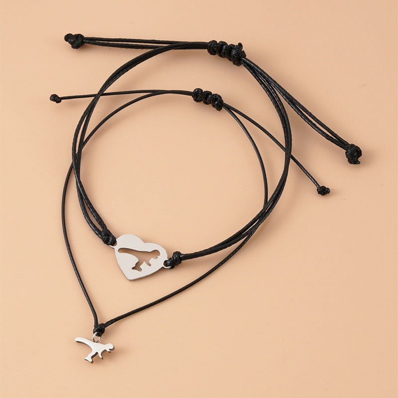 Mommy & Me Dinosaur Horse Jewelry | Mother Daughter / Son Bracelet set