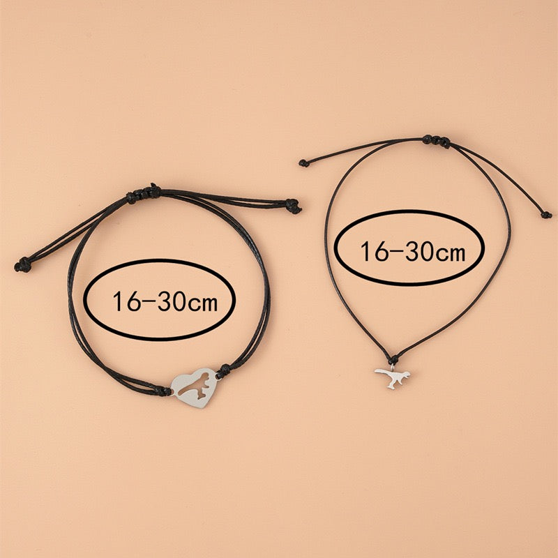 Mommy & Me Dinosaur Horse Jewelry | Mother Daughter / Son Bracelet set