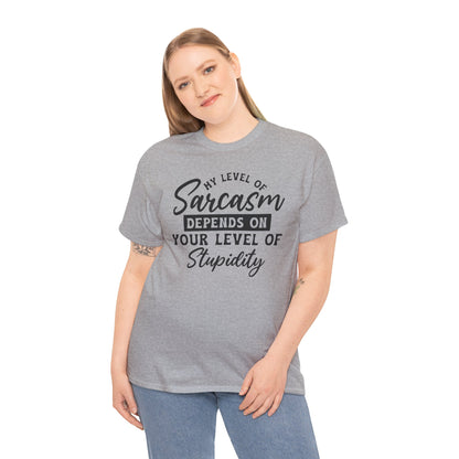 Sarcastic Funny Heavy Cotton T-shirt