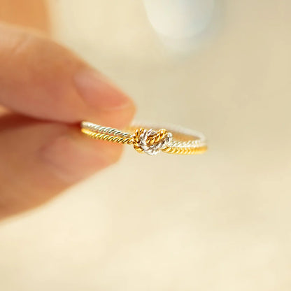 HANDCRAFTED KNOT PROMISE RING