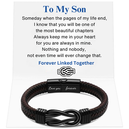 Braided Leather Bracelets for Man Chirstmast Gifts for son