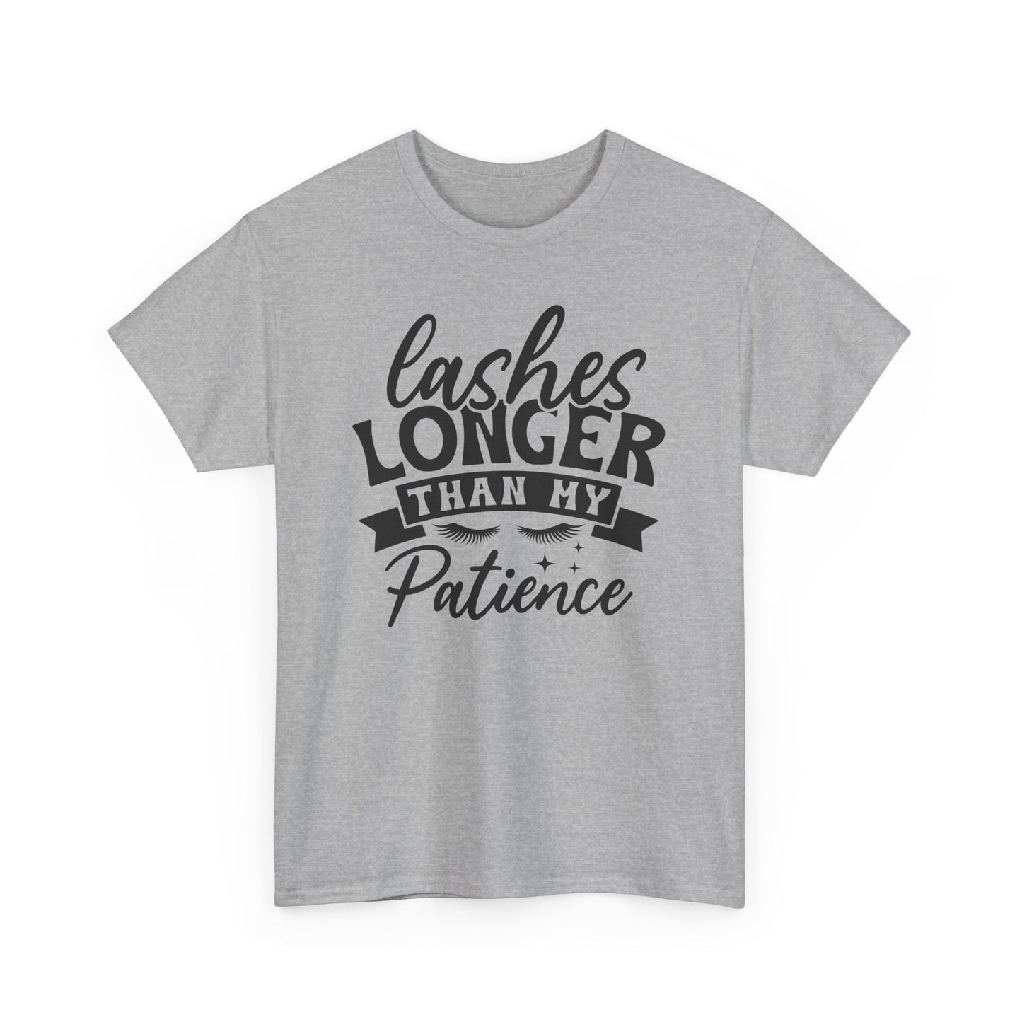 Lashes Longer Than My Patience Heavy Cotton T-shirt