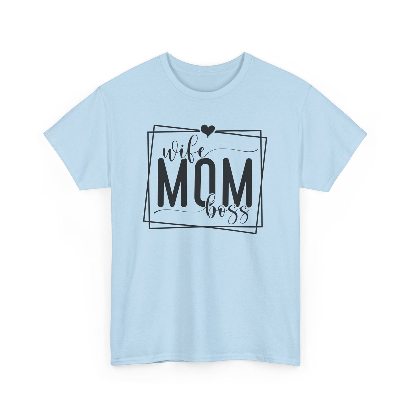 Wife, Mom, Boss Heavy Cotton T-Shirt