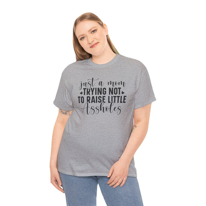 Mom Life Funny Heavy Cotton T-shirt