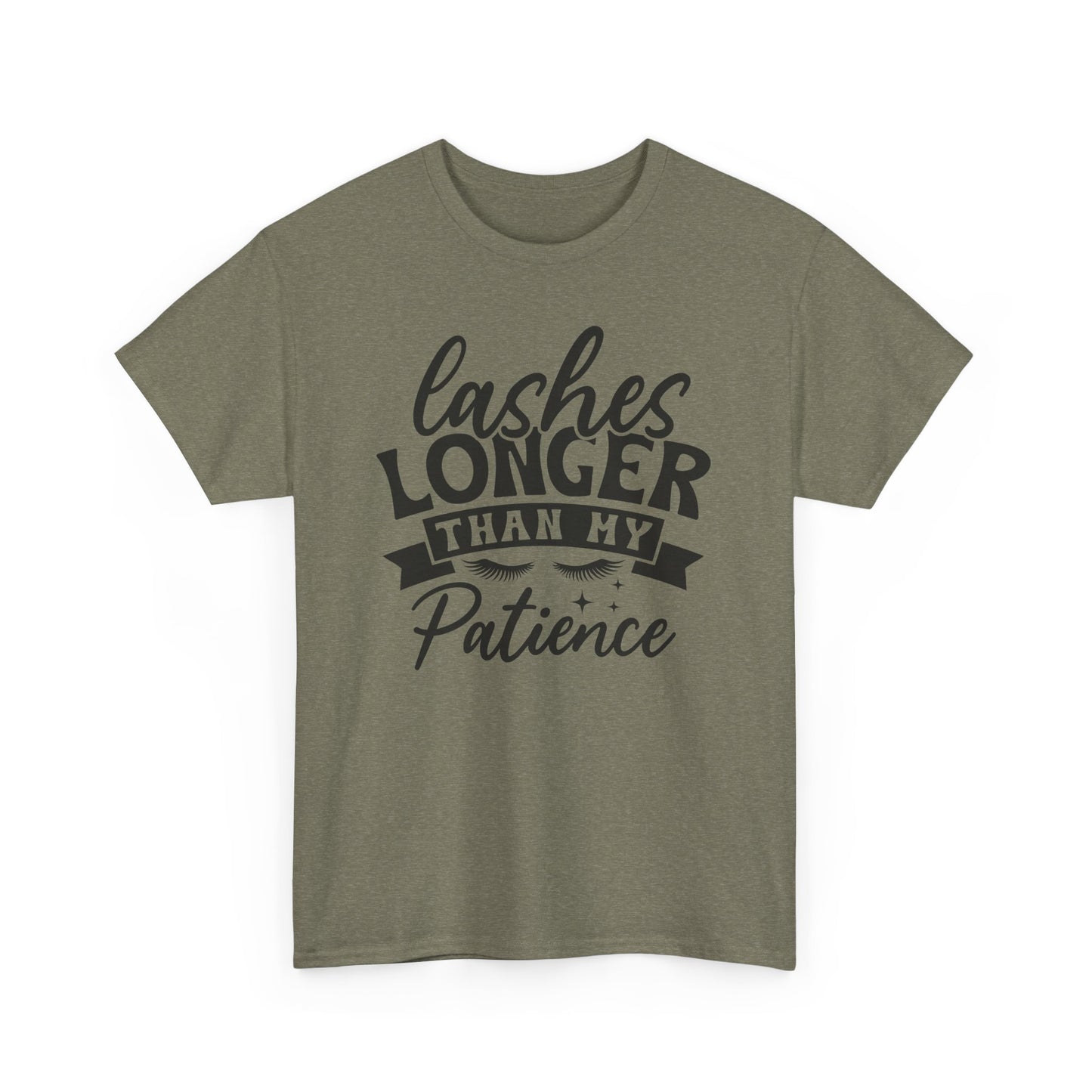 Lashes Longer Than My Patience Heavy Cotton T-shirt