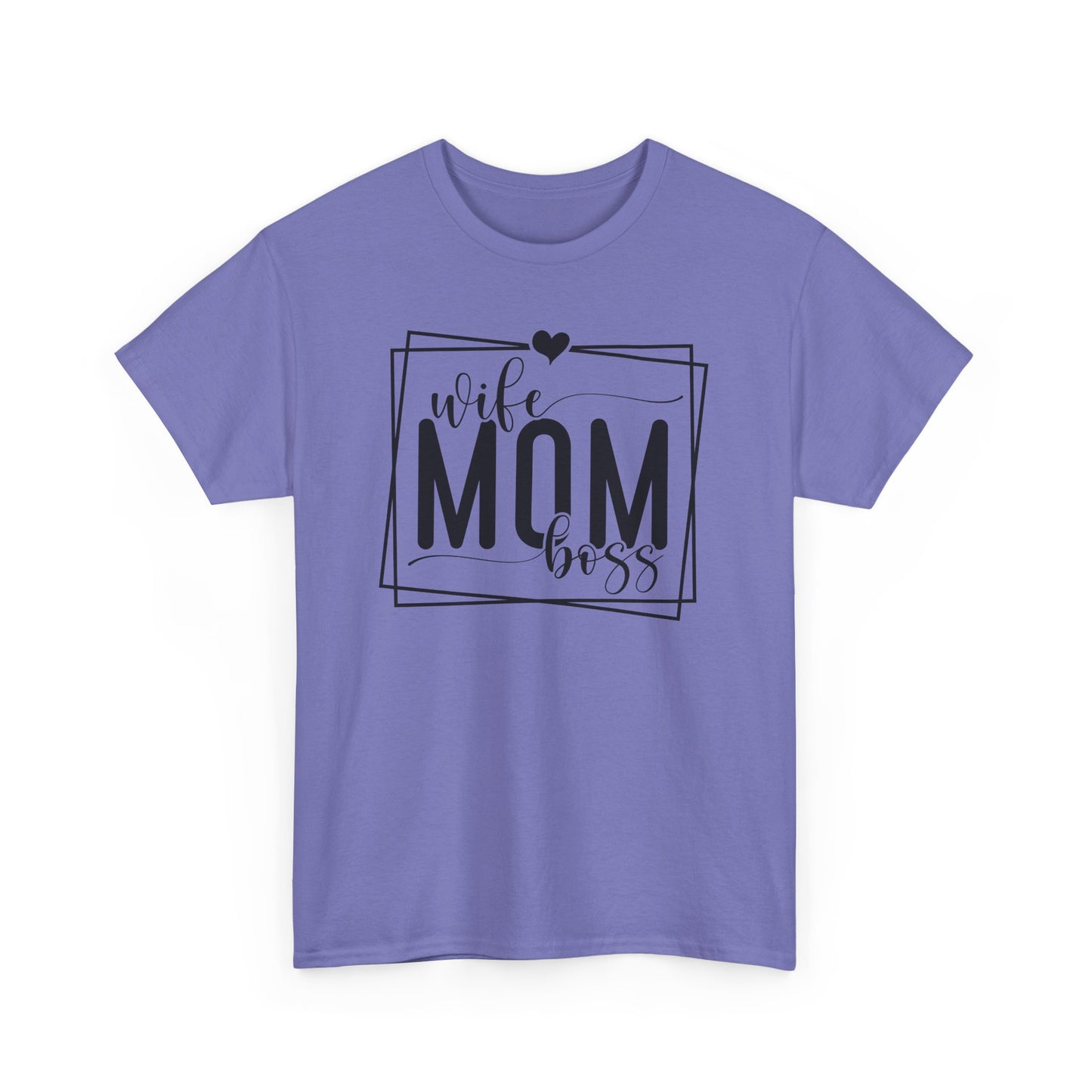 Wife, Mom, Boss Heavy Cotton T-Shirt