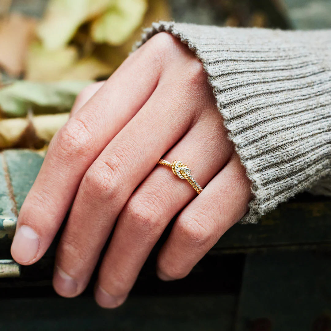 HANDCRAFTED KNOT PROMISE RING