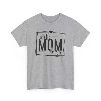 Wife, Mom, Boss Heavy Cotton T-Shirt