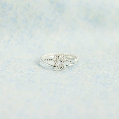 Double Heart Knot Ring