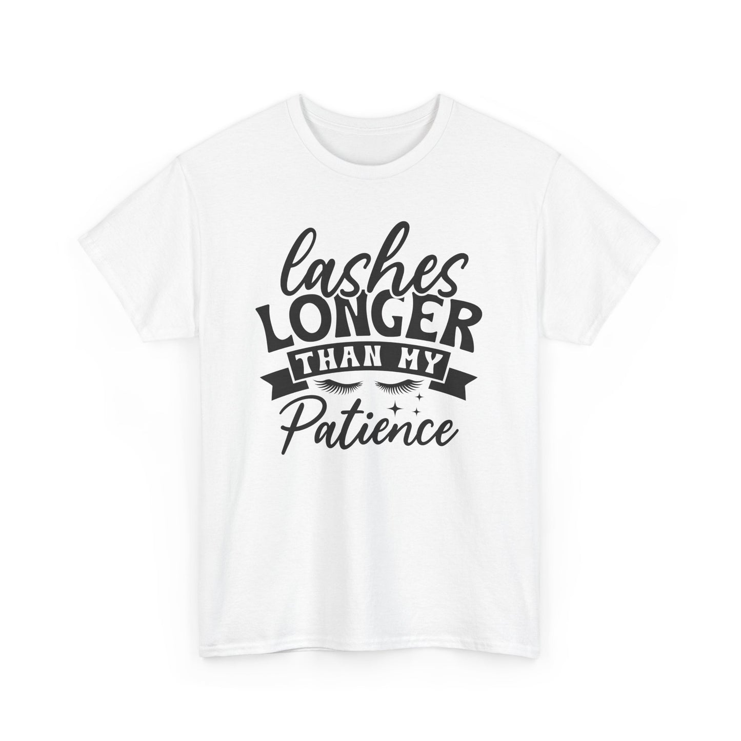 Lashes Longer Than My Patience Heavy Cotton T-shirt