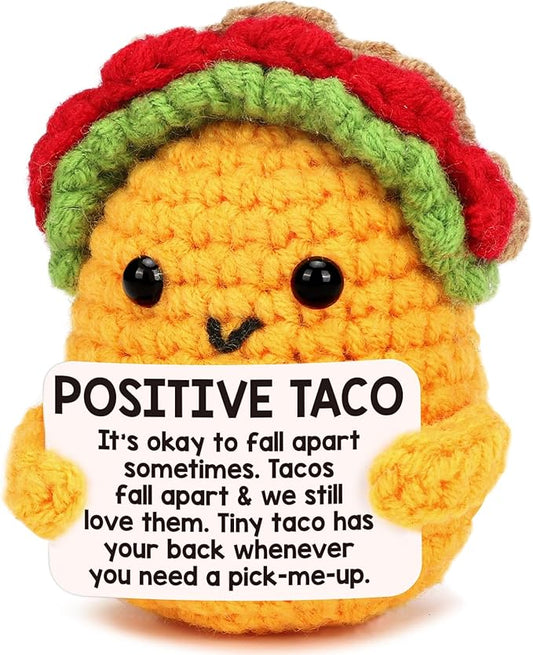 Handmade Positive Taco Crochet Doll