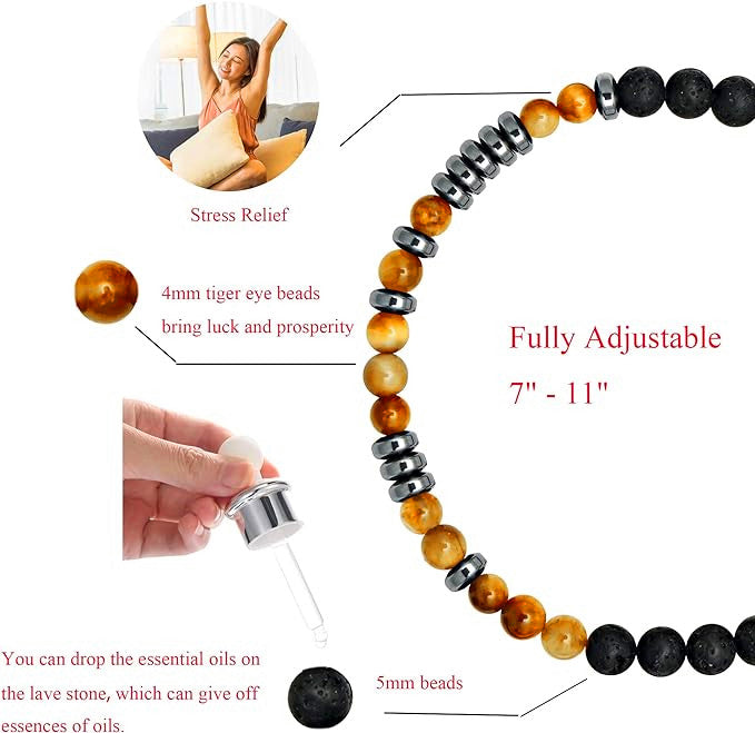 To My Grandson, I Love You Morse Code Bracelet