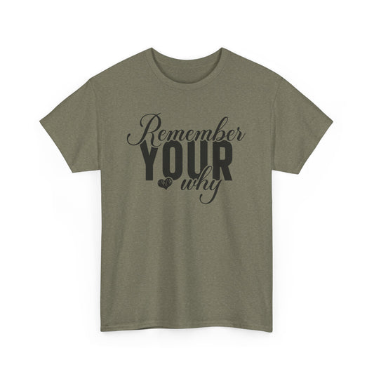 Remember Your Why Heavy Cotton T-shirt