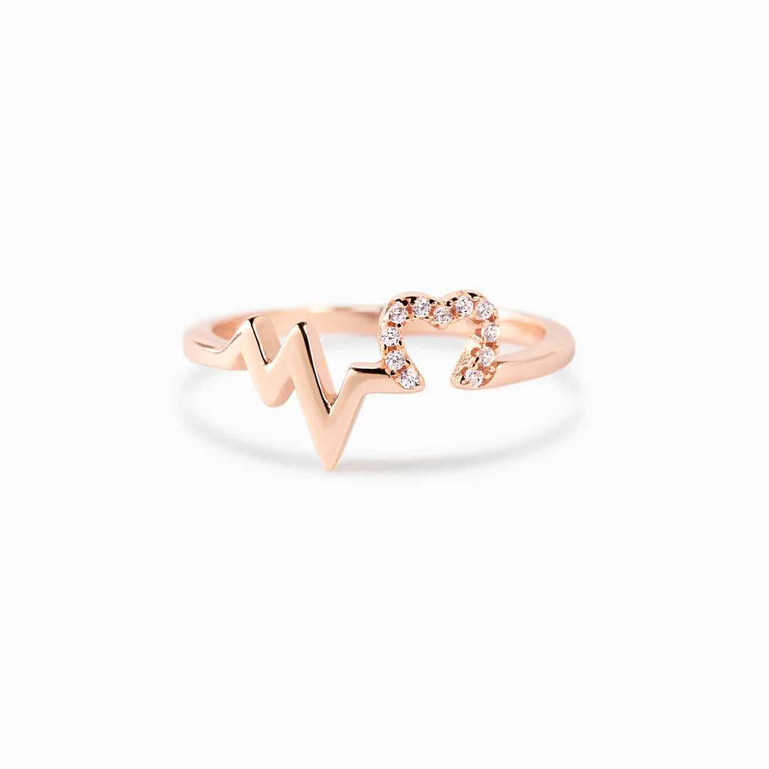 Heartbeat Faith Hope Love Ring