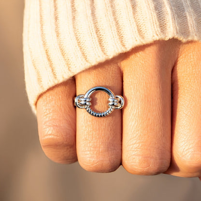 Encircled With My Love Open Circle Ring