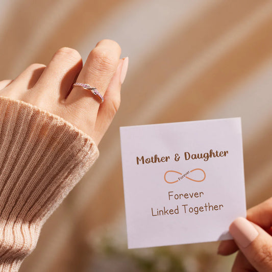 MOTHER & DAUGHTER FOREVER LINKED TOGETHER RING