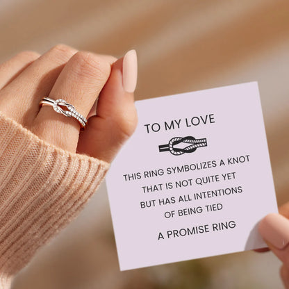 INFINITY LOVE KNOT PROMISE RING